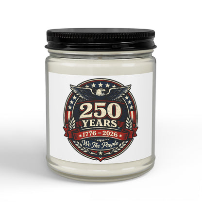 250 Years Commemorative Scented Soy Candle — Small Amber Jar