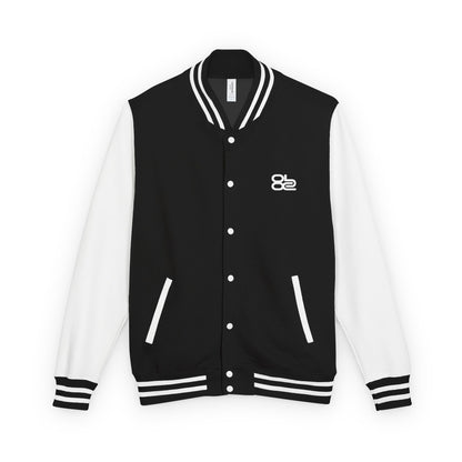 Gamer Skull Letterman Jacket — Black & White Varsity Jacket 