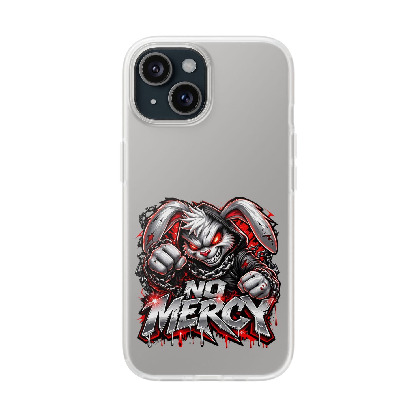 No Mercy Bunny Phone Case - Aggressive Gamer Graphic iPhone 
