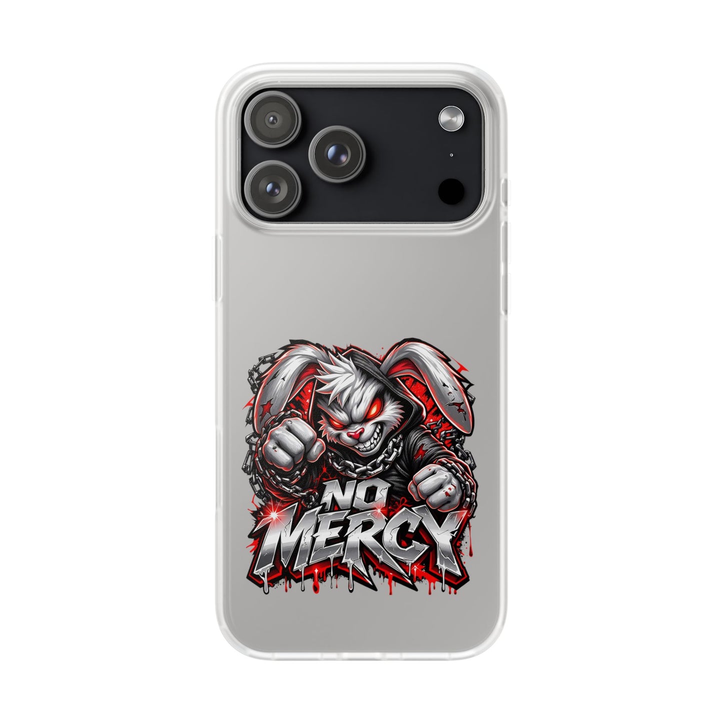 No Mercy Bunny Phone Case - Aggressive Gamer Graphic iPhone 