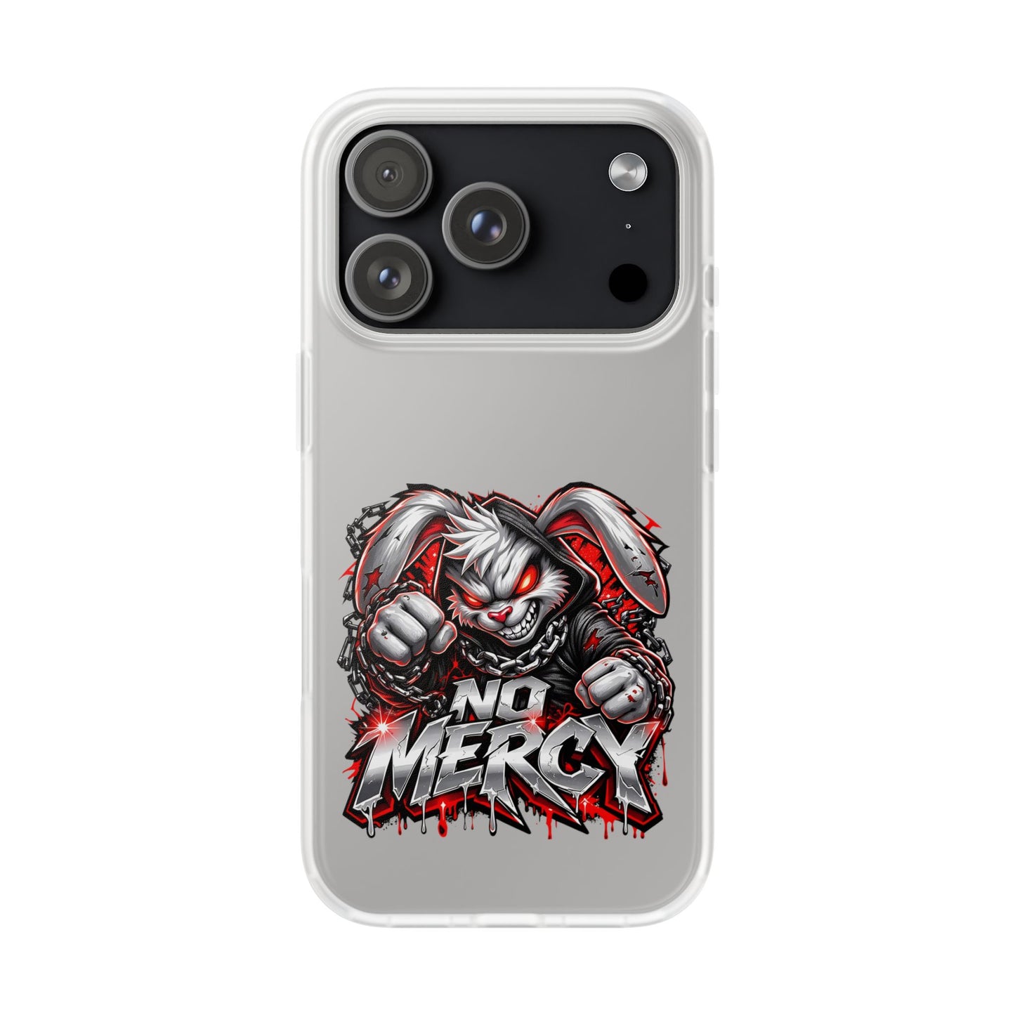 No Mercy Bunny Phone Case - Aggressive Gamer Graphic iPhone 