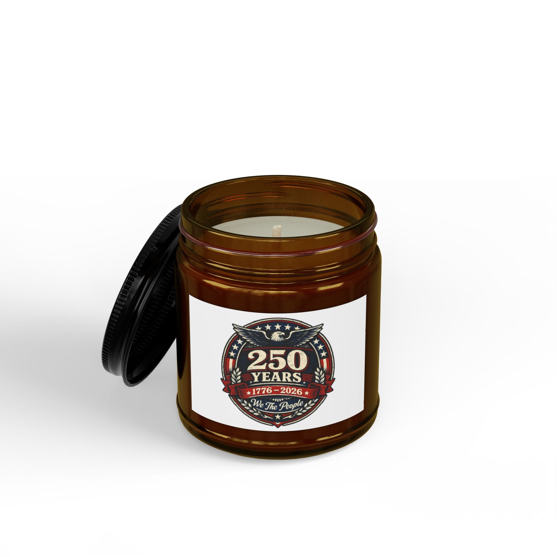250 Years Commemorative Scented Soy Candle — Small Amber Jar