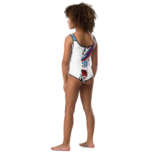 South Korea WM 2026 Kids Swimsuit | Girls Swimsuit