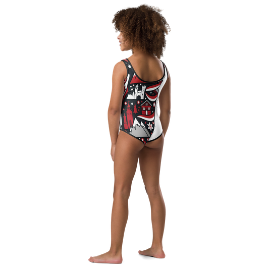 Switzerland WM 2026 Kids Swimsuit | Girls Swimsuit