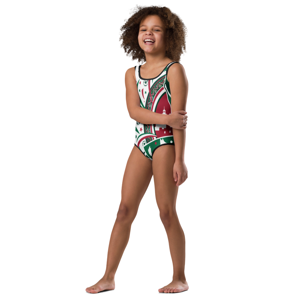 Algeria WM 2026 Kids Swimsuit | Girls Swimsuit