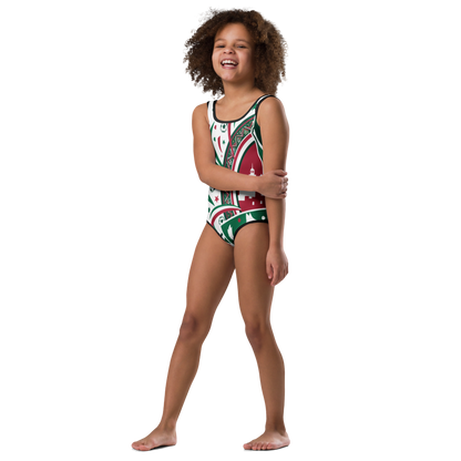Algeria WM 2026 Kids Swimsuit | Girls Swimsuit