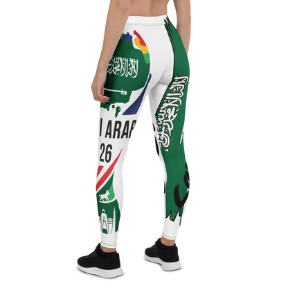 Saudi Arabia WM 2026 Leggings – Premium All-Over Print Sport Leggings
