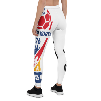 Südkorea WM 2026 Leggings | Premium All-Over Print Sport-Leggings