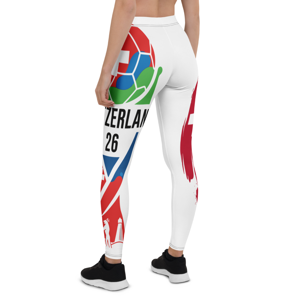 Schweiz WM 2026 Leggings | Premium All-Over Print Sport-Leggings