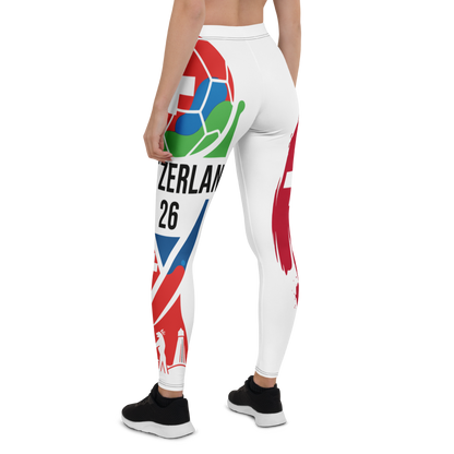 Schweiz WM 2026 Leggings | Premium All-Over Print Sport-Leggings