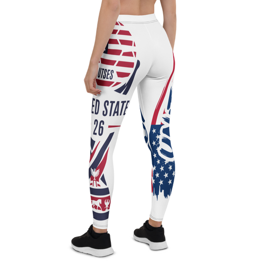 USA WM 2026 Leggings | Premium All-Over Print Sport-Leggings