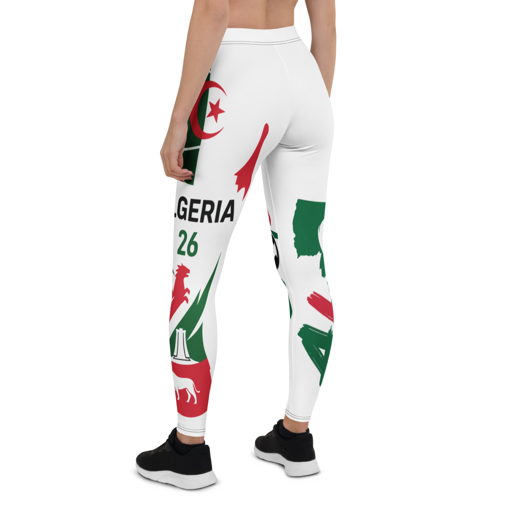 Algerien WM 2026 Leggings | Premium All-Over Print Sport-Leggings