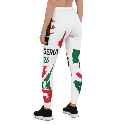 Algerien WM 2026 Leggings | Premium All-Over Print Sport-Leggings