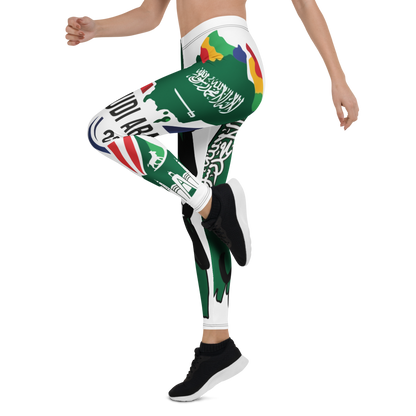 Saudi Arabia WM 2026 Leggings – Premium All-Over Print Sport Leggings