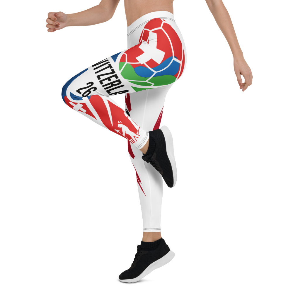 Schweiz WM 2026 Leggings | Premium All-Over Print Sport-Leggings