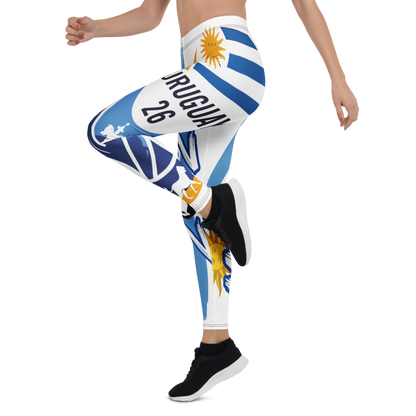 Uruguay WM 2026 Leggings | Premium All-Over Print Sport-Leggings