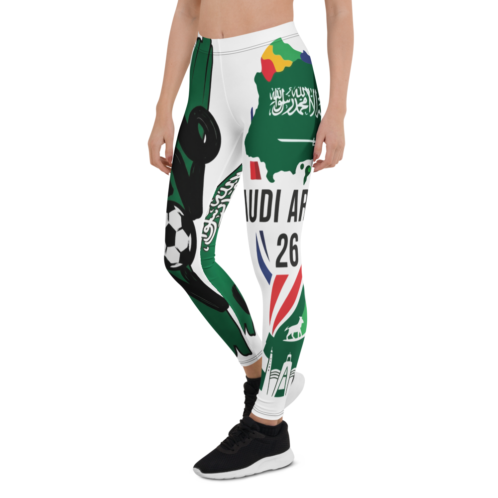 Saudi Arabia WM 2026 Leggings – Premium All-Over Print Sport Leggings