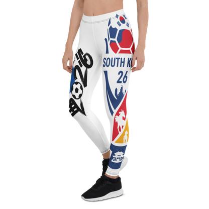 Südkorea WM 2026 Leggings | Premium All-Over Print Sport-Leggings