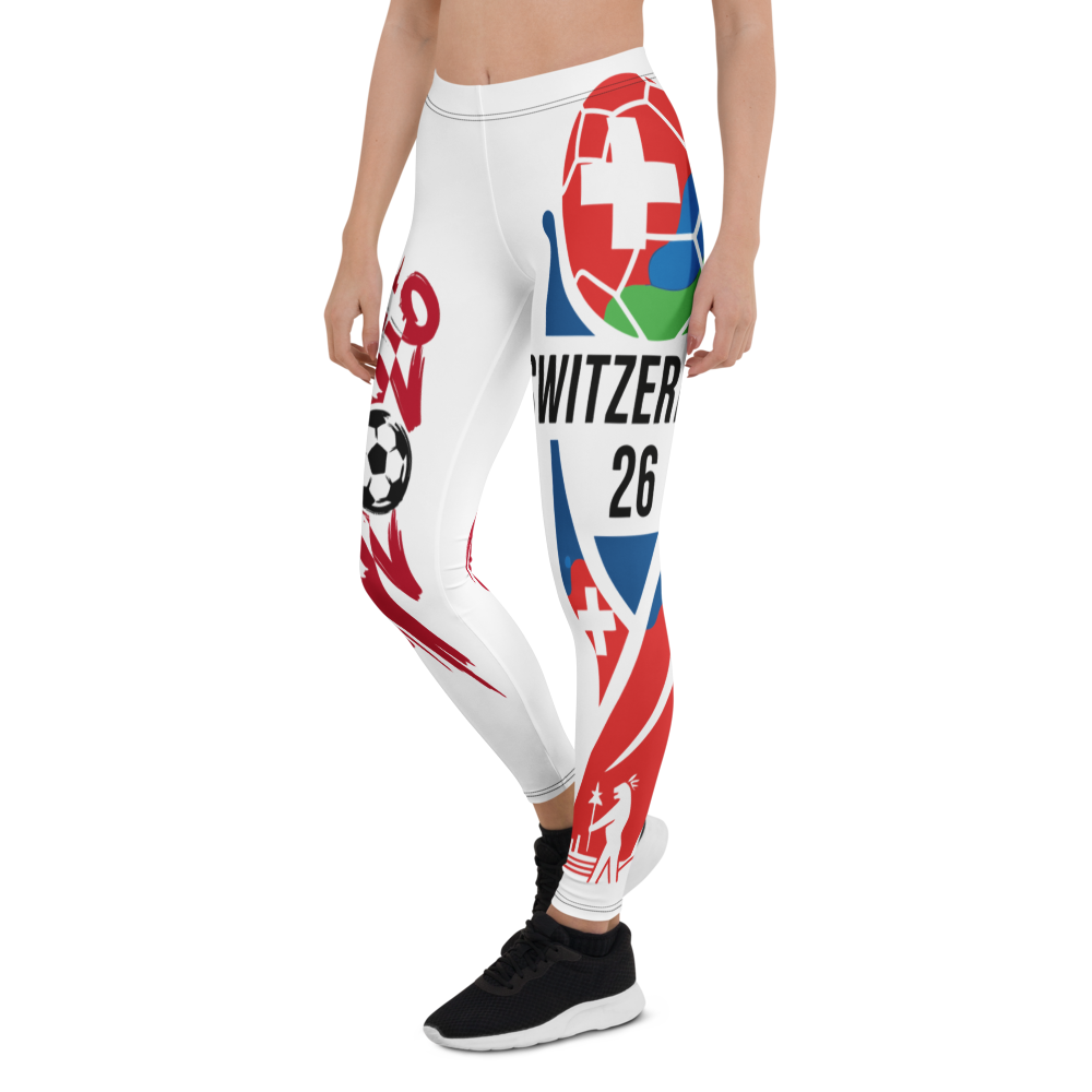 Schweiz WM 2026 Leggings | Premium All-Over Print Sport-Leggings