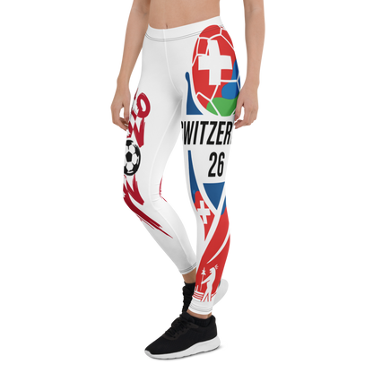 Schweiz WM 2026 Leggings | Premium All-Over Print Sport-Leggings