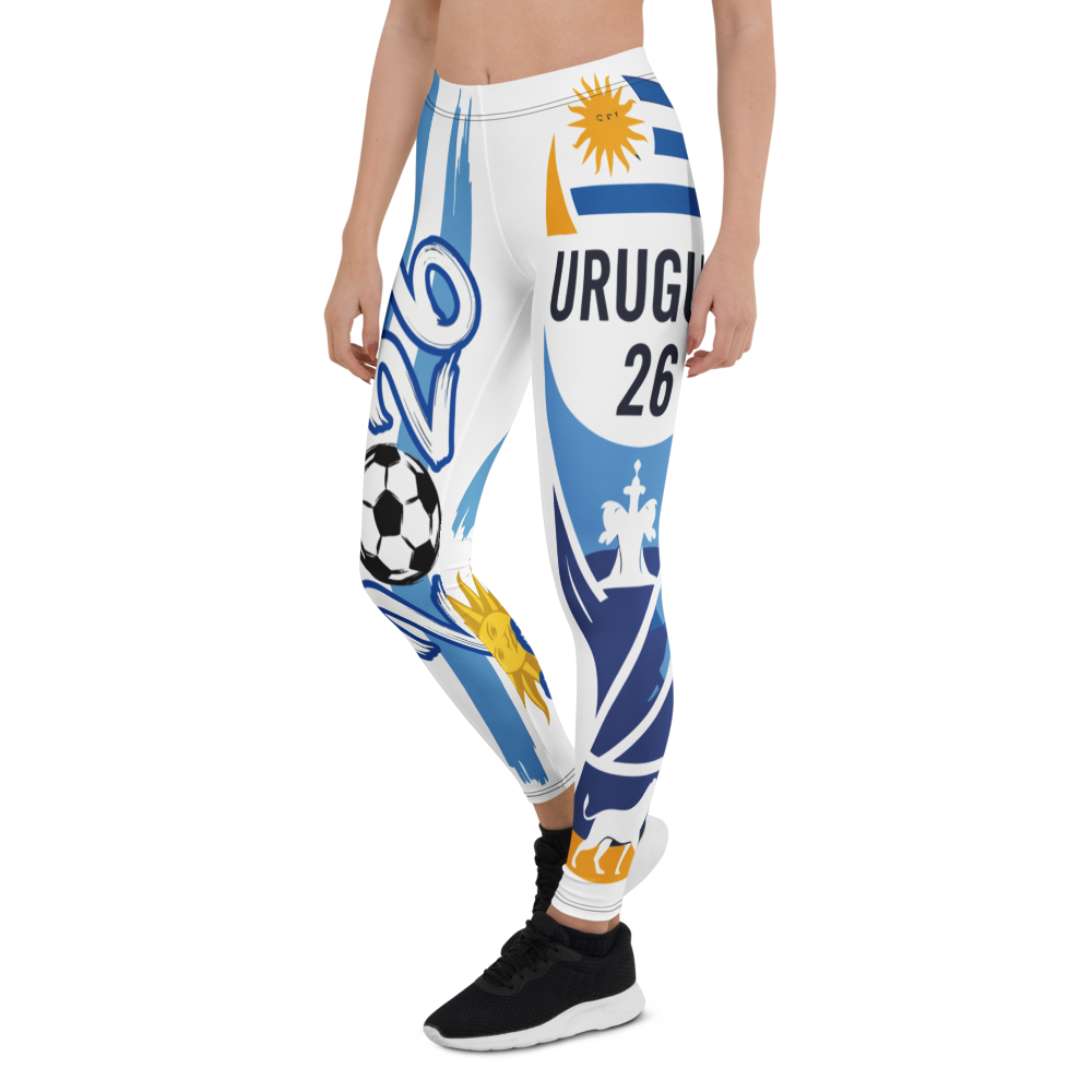 Uruguay WM 2026 Leggings | Premium All-Over Print Sport-Leggings