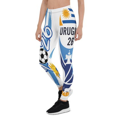Uruguay WM 2026 Leggings | Premium All-Over Print Sport-Leggings