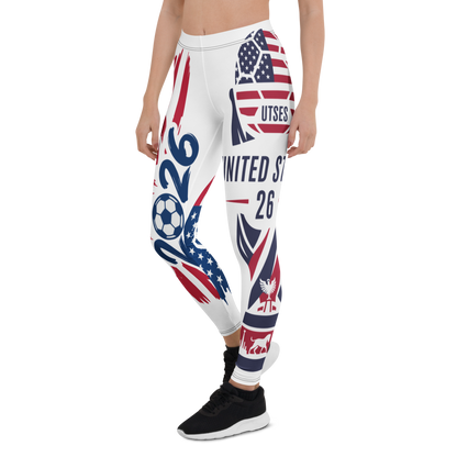 USA WM 2026 Leggings | Premium All-Over Print Sport-Leggings