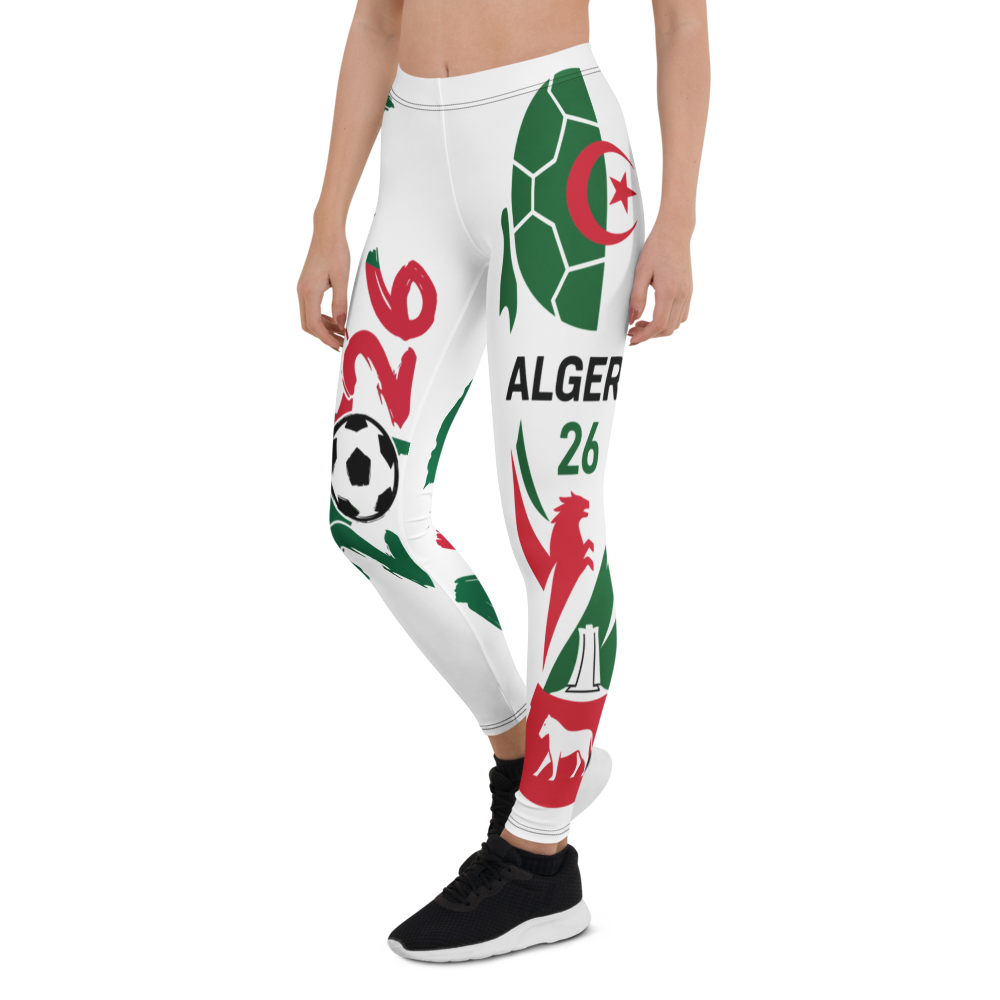 Algerien WM 2026 Leggings | Premium All-Over Print Sport-Leggings