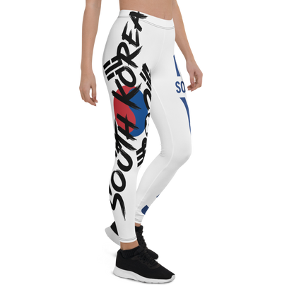 Südkorea WM 2026 Leggings | Premium All-Over Print Sport-Leggings