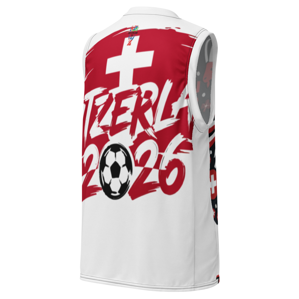 Switzerland WM 2026 Basketball Jersey | Recycled Unisex