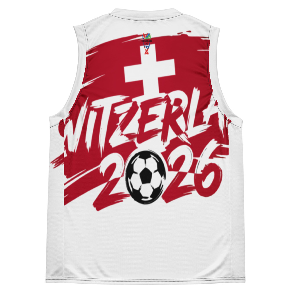 Switzerland WM 2026 Basketball Jersey | Recycled Unisex