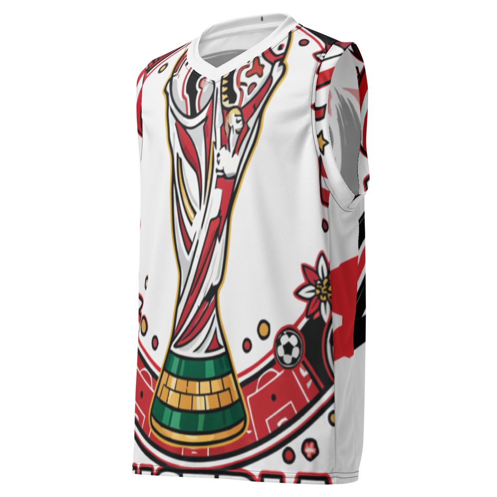 Austria WM 2026 Basketball-Trikot | Recycelt Unisex