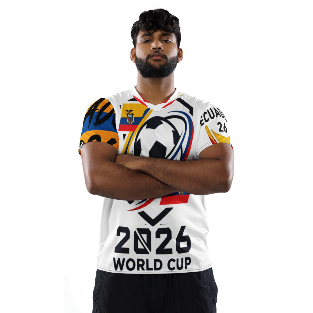 Ecuador WM 2026 Jersey – Recycled Unisex Sports Jersey