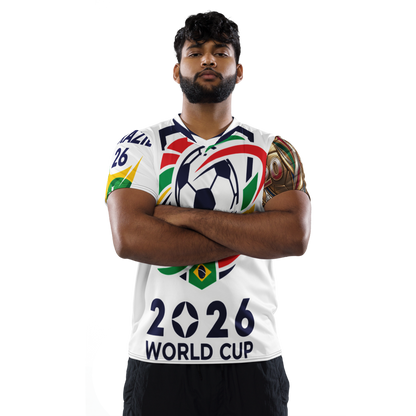 WM 2026 Brazil V-Neck Trikot | Recycelt & Atmungsaktiv