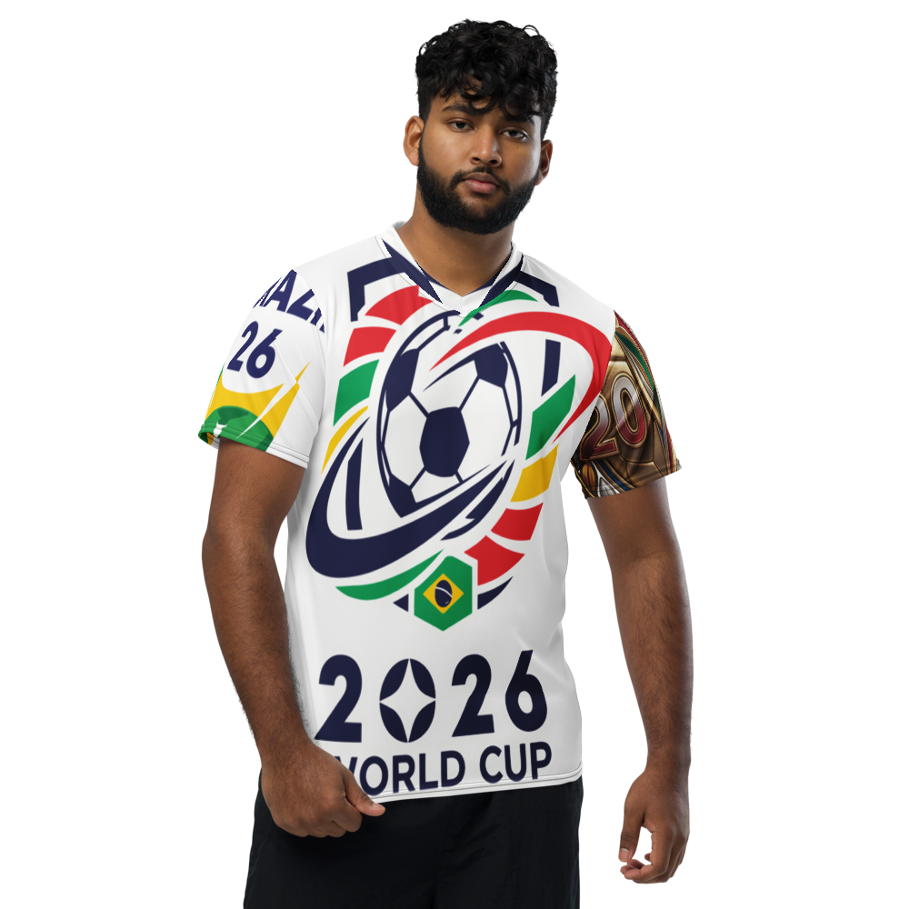 WM 2026 Brazil V-Neck Trikot | Recycelt & Atmungsaktiv