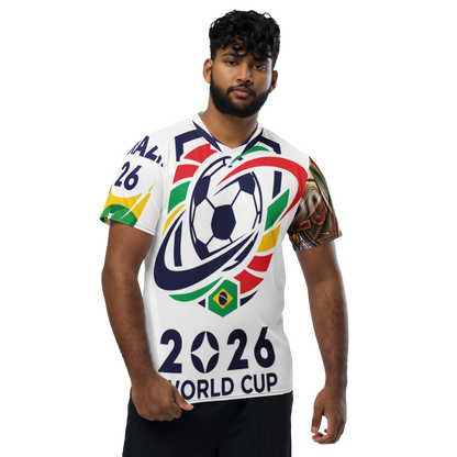 WM 2026 Brazil V-Neck Trikot | Recycelt & Atmungsaktiv