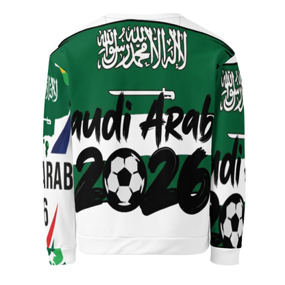 Saudi Arabia WM 2026 All-Over Print Sweatshirt