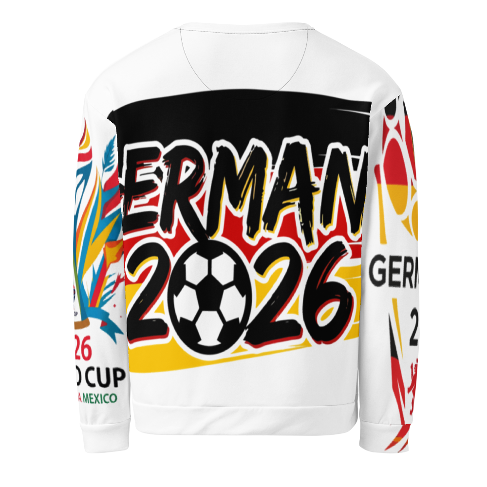Deutschland WM 2026 Sweatshirt | Recycelt & Nachhaltig | Unisex All-Over Print