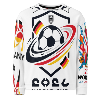 Deutschland WM 2026 Sweatshirt | Recycelt & Nachhaltig | Unisex All-Over Print