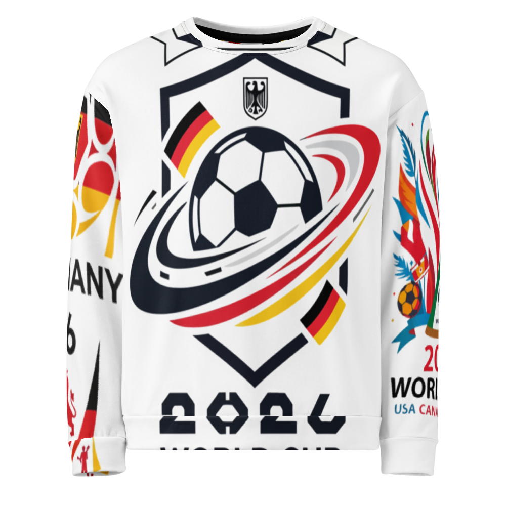 Deutschland WM 2026 Sweatshirt | Recycelt & Nachhaltig | Unisex All-Over Print