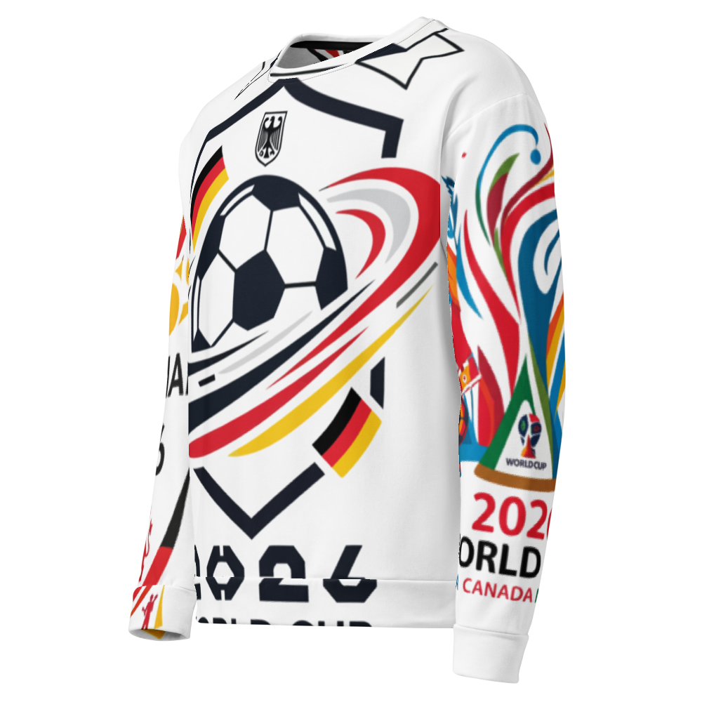 Deutschland WM 2026 Sweatshirt | Recycelt & Nachhaltig | Unisex All-Over Print