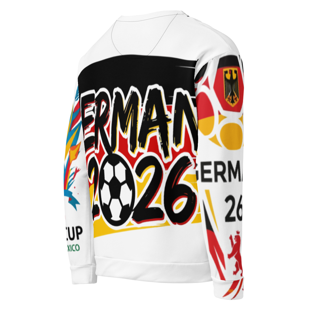 Deutschland WM 2026 Sweatshirt | Recycelt & Nachhaltig | Unisex All-Over Print
