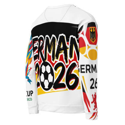 Deutschland WM 2026 Sweatshirt | Recycelt & Nachhaltig | Unisex All-Over Print