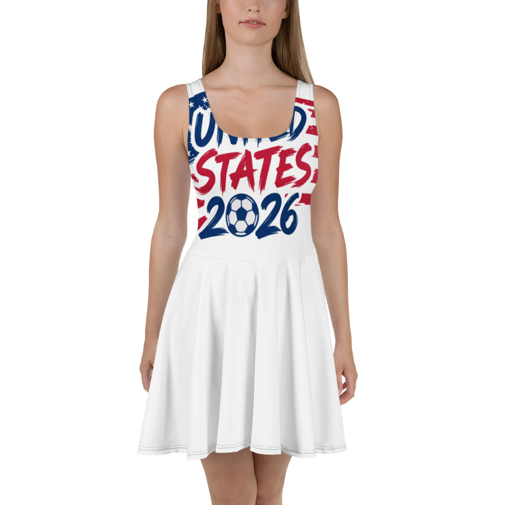 USA WM 2026 Skater Dress | Football Fan Dress