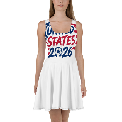 USA WM 2026 Skater Dress | Football Fan Dress