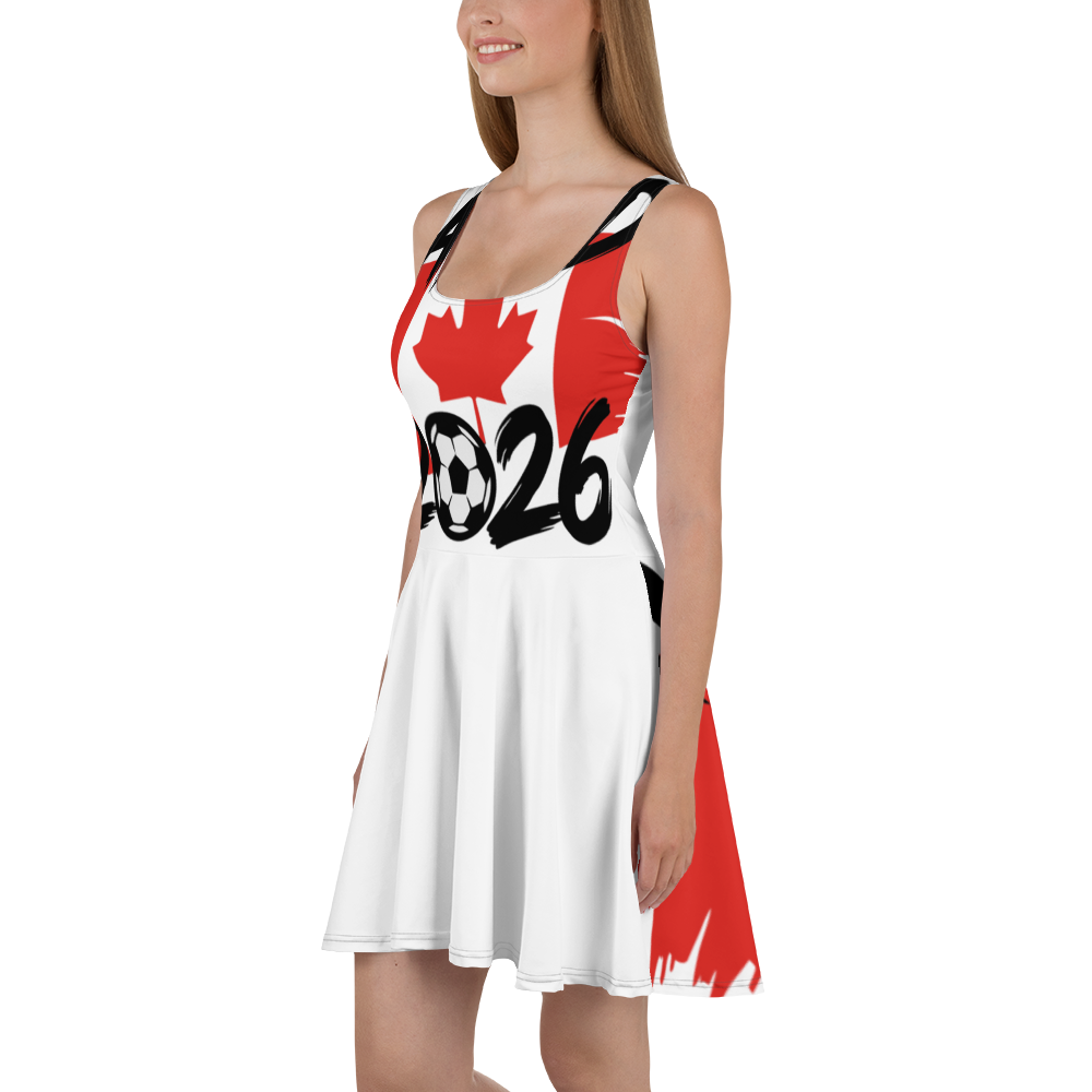 Canada WM 2026 Skater Dress | Football Fan Dress