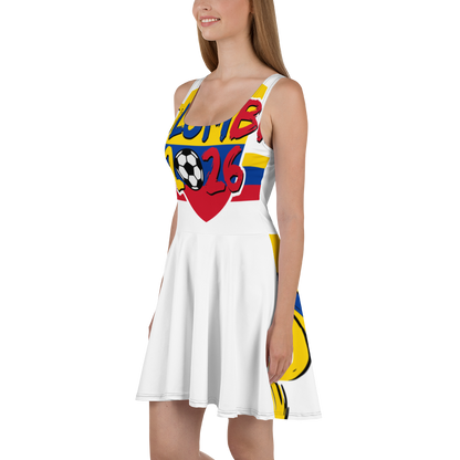 Colombia WM 2026 Skater Dress | Football Fan Dress