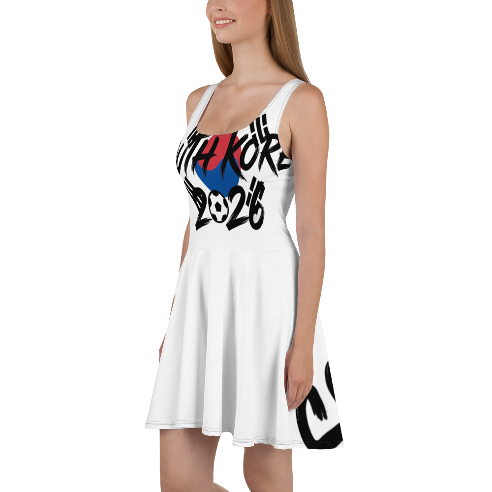 South Korea WM 2026 Skater Dress | Football Fan Dress