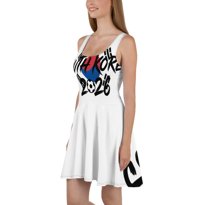 South Korea WM 2026 Skater Dress | Football Fan Dress