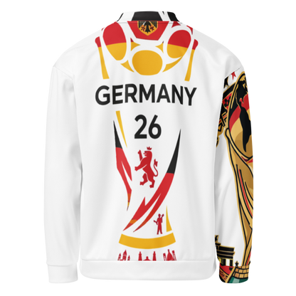 Deutschland WM 2026 Bomberjacke | Unisex Fleece Jacke